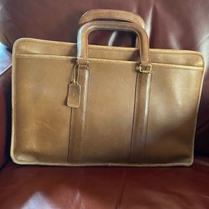 Vintage Coach Leather Briefcase/Laptop Bag